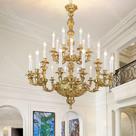 European-Style All-Copper Chandelier HQ3028