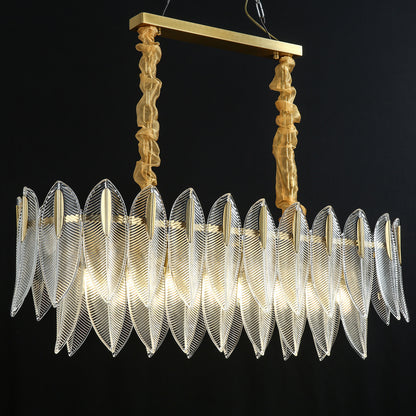 Postmodern glass chandelier modern minimalist style
