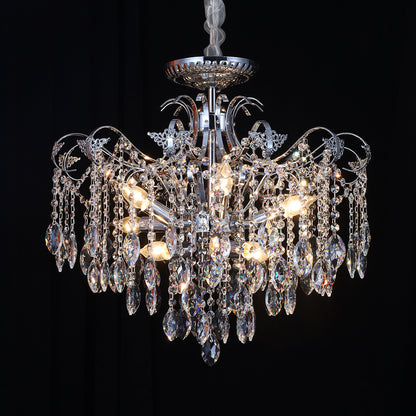 5013Wrought iron candle crystal chandelier