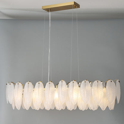 Postmodern glass chandelier modern minimalist style