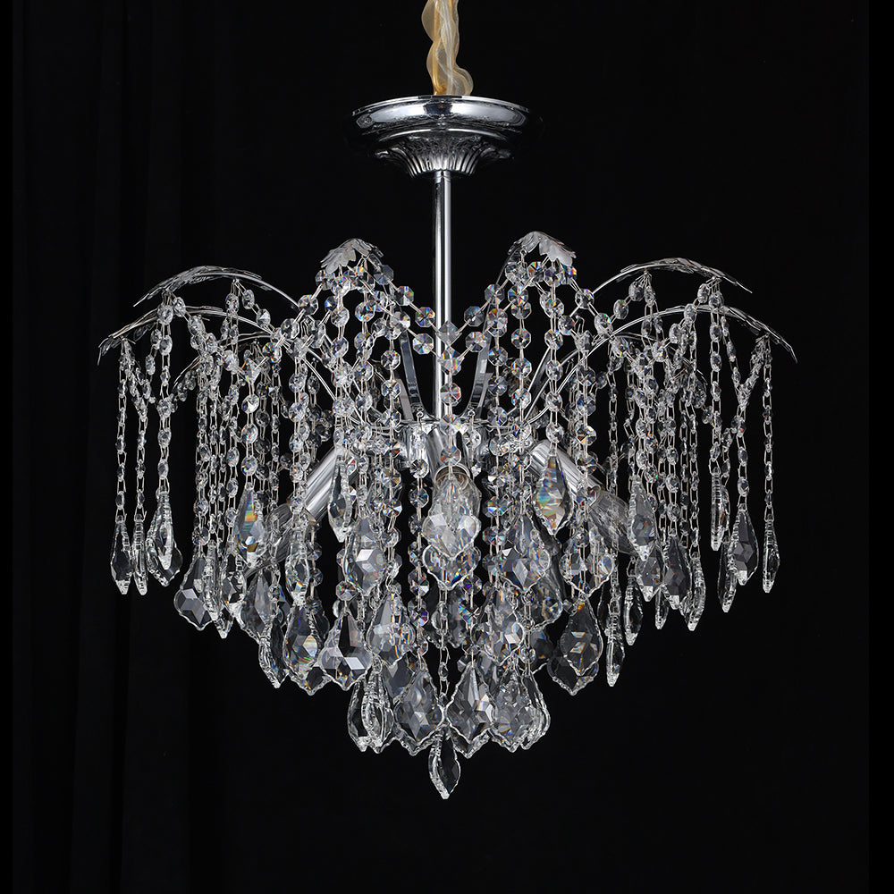 5016Wrought iron candle crystal chandelier
