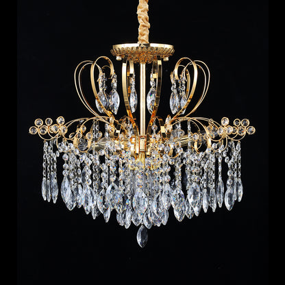5021Wrought iron candle crystal chandelier