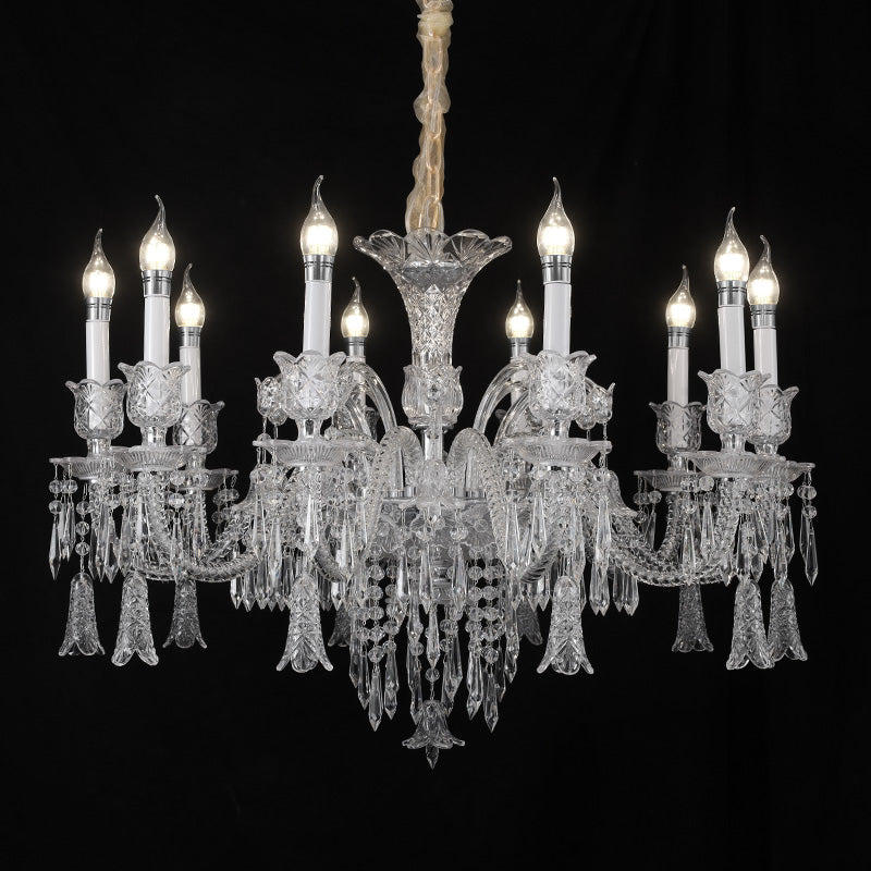 European candle crystal chandelier