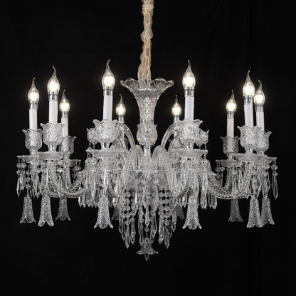 European candle crystal chandelier