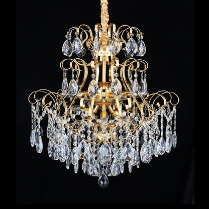 5017Wrought iron candle crystal chandelier