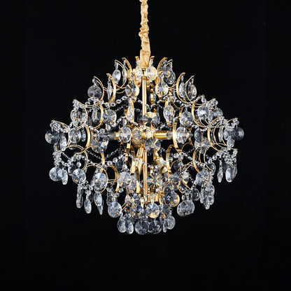 5028Wrought iron candle crystal chandelier