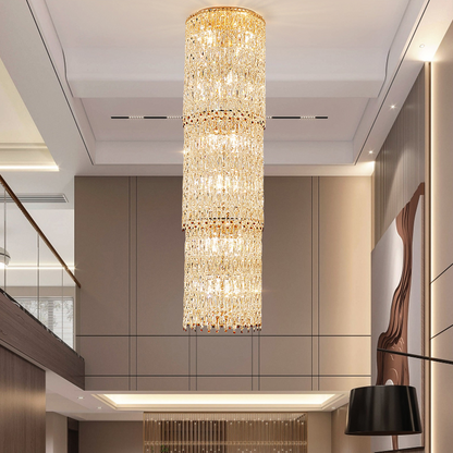 Staircase lights, villa chandeliers, ceiling lights, entryway chandeliers, crystal chandeliers