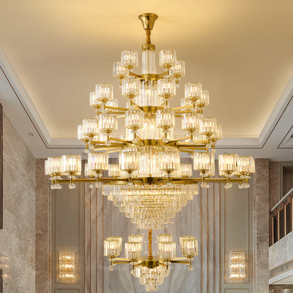 Crystal chandelier, modern minimalist