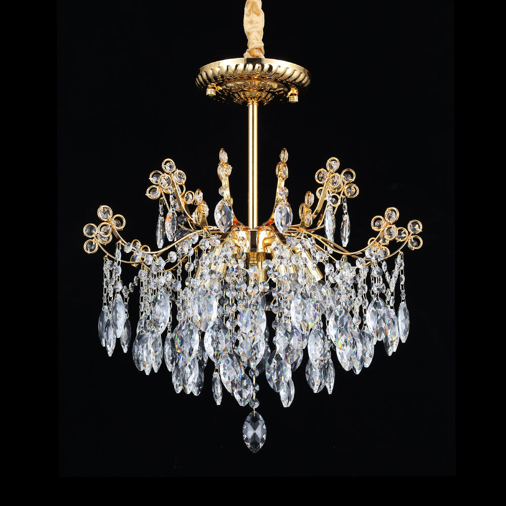 5025Wrought iron candle crystal chandelier