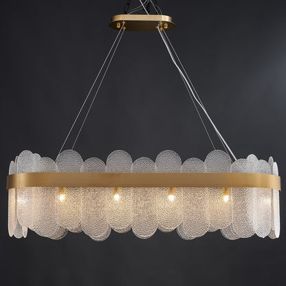 Postmodern glass chandelier modern minimalist style