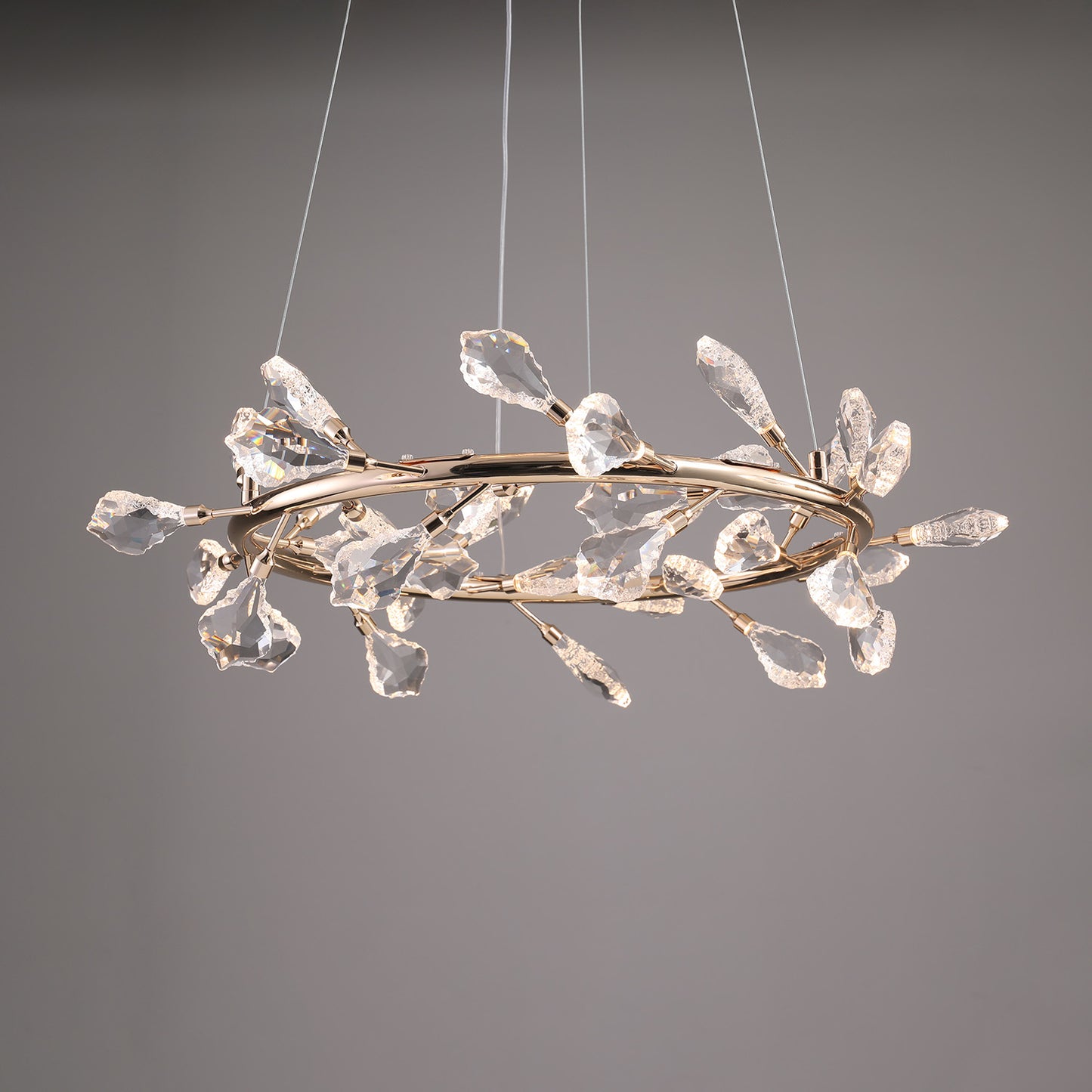 Modern minimalist light luxury crystal chandelier restaurant chandelier living room chandelier