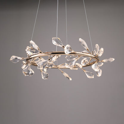 Modern minimalist light luxury crystal chandelier restaurant chandelier living room chandelier