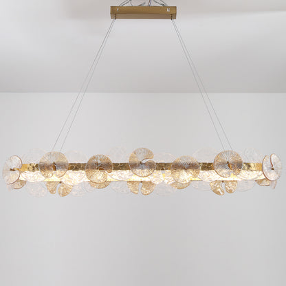 Postmodern glass chandelier modern minimalist style