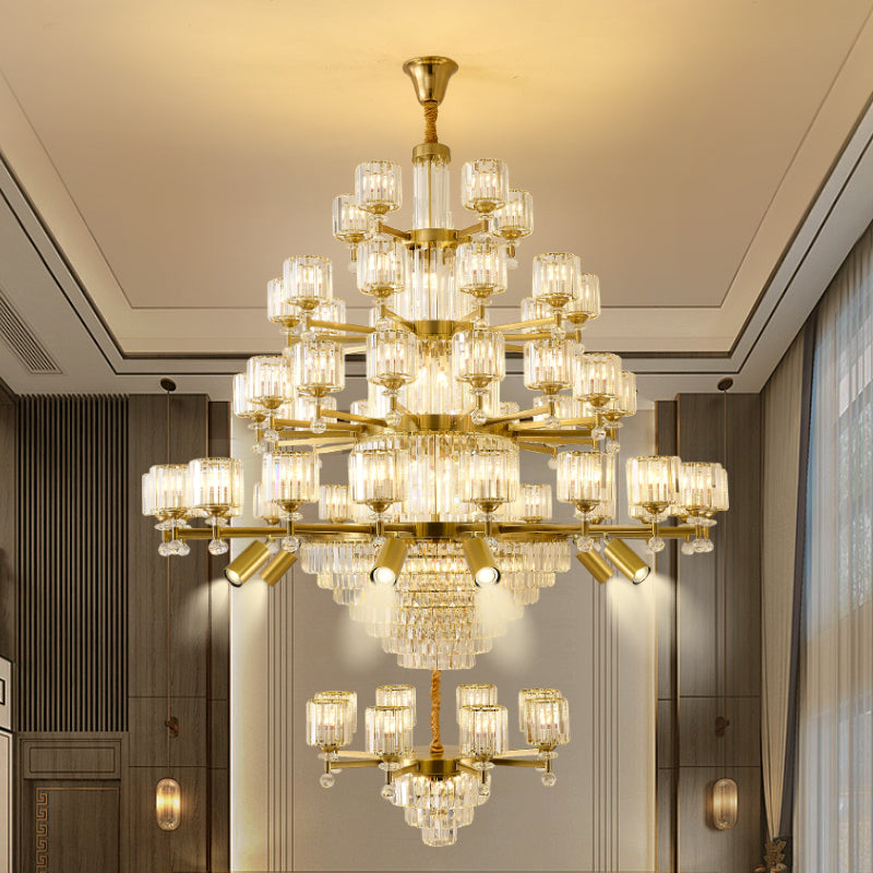 Crystal chandelier, modern minimalist