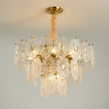 Postmodern glass chandelier modern minimalist style