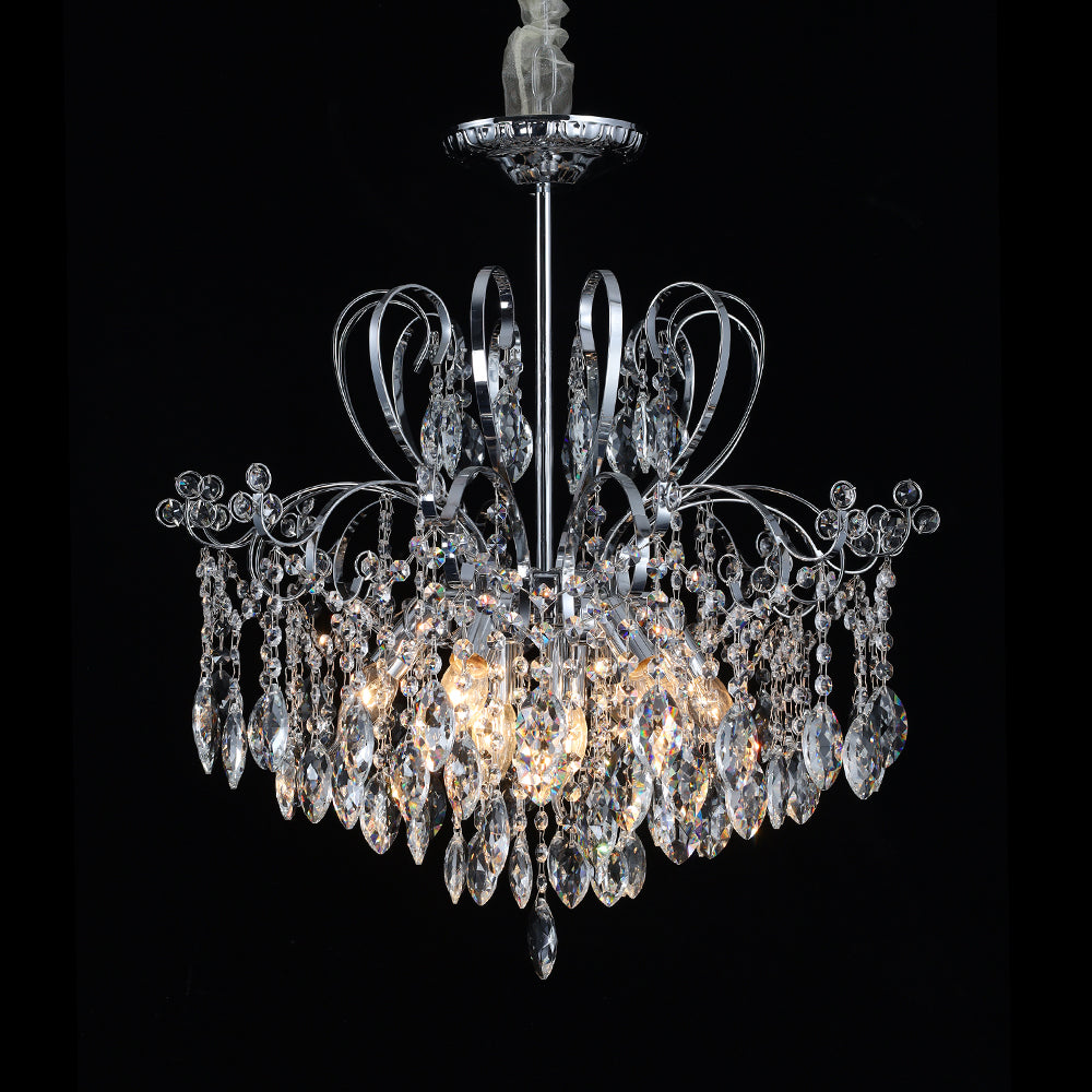 5021Wrought iron candle crystal chandelier