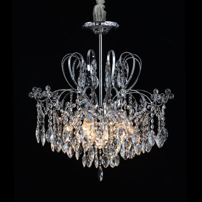 5021Wrought iron candle crystal chandelier