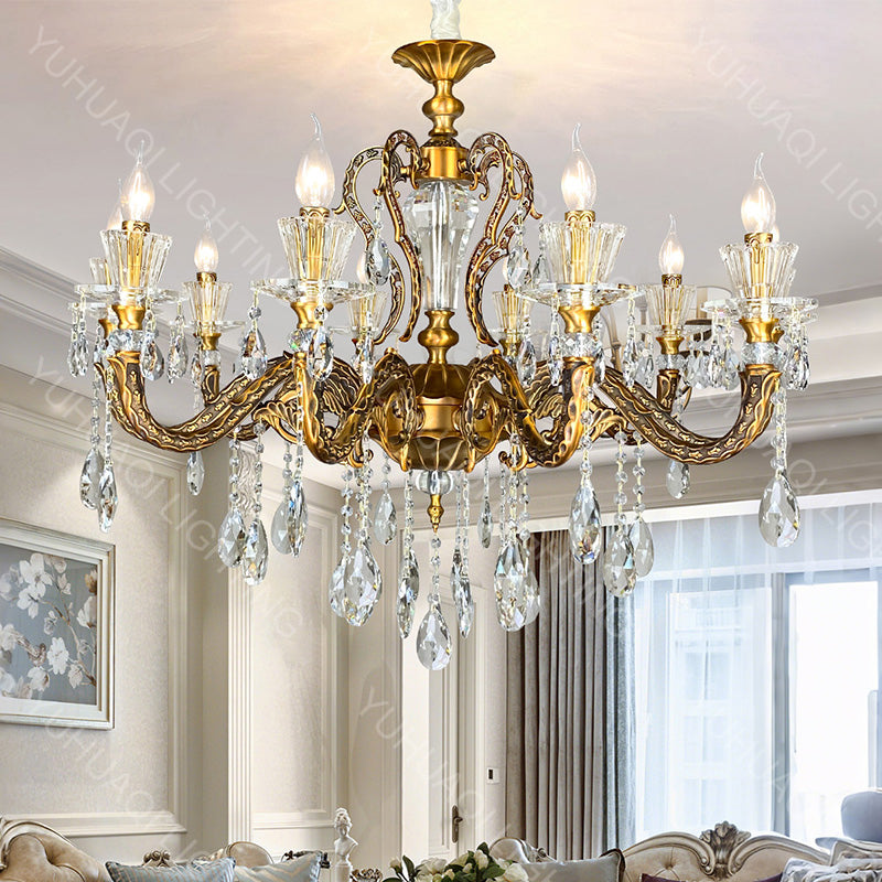 All-Copper Crystal Chandelier
