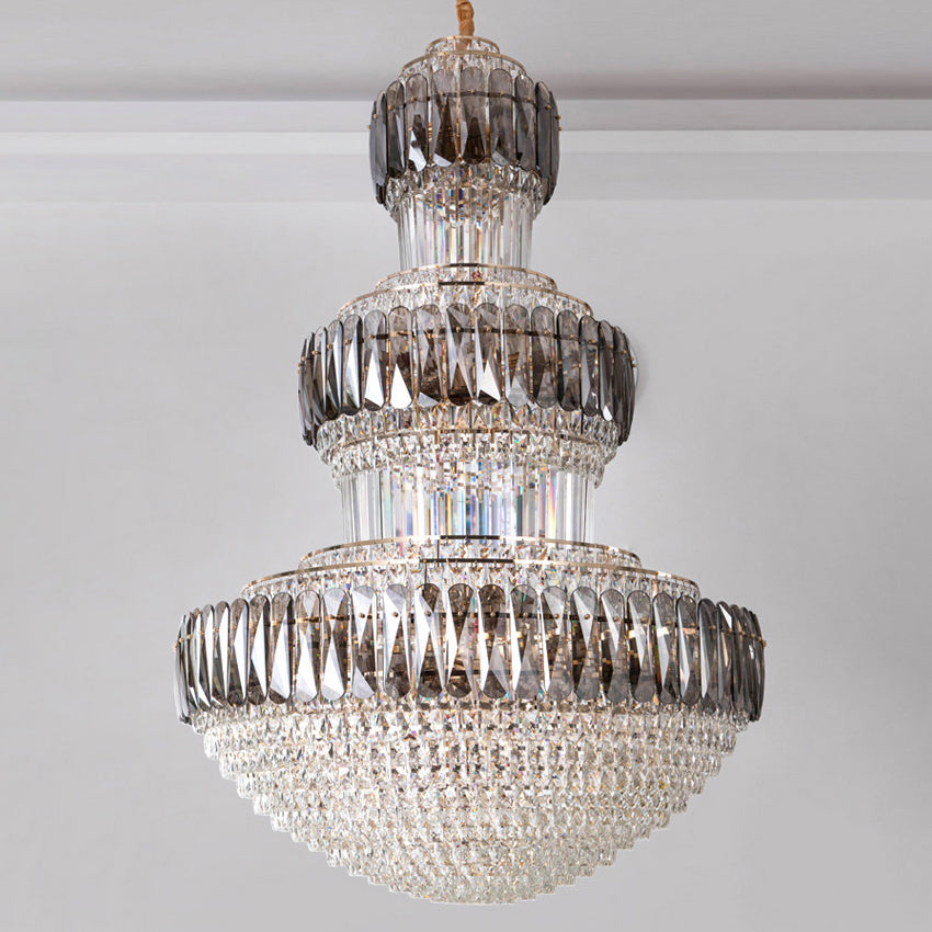 Crystal luxury pendant light living room villa
