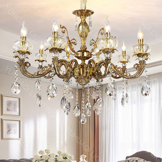 All-Copper Crystal Chandelier