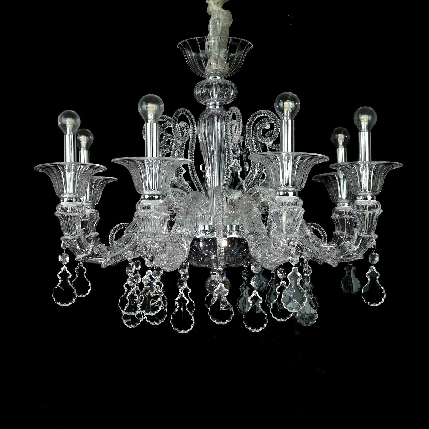 European crystal chandelie living room lighting luxurious villa creative atmospheric light LED bedroom crystal light