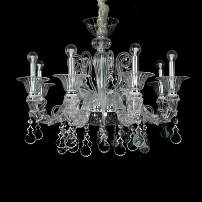 European crystal chandelie living room lighting luxurious villa creative atmospheric light LED bedroom crystal light