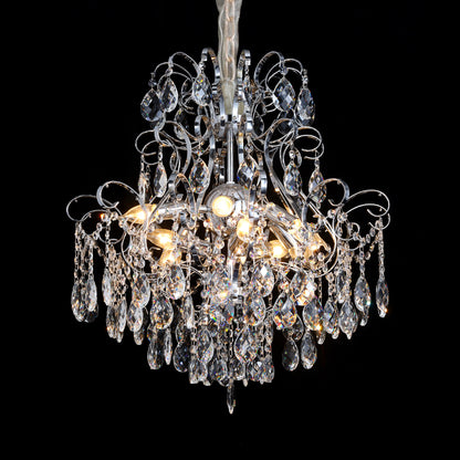 5017Wrought iron candle crystal chandelier