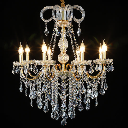 European candle crystal chandelier