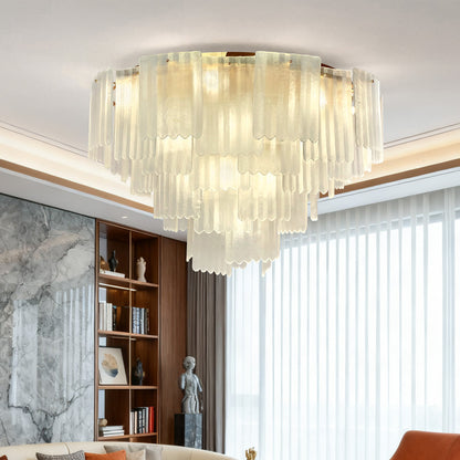 Postmodern glass ceiling light