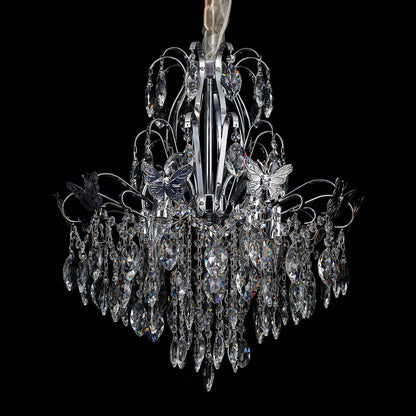 5007Wrought iron candle crystal chandelier