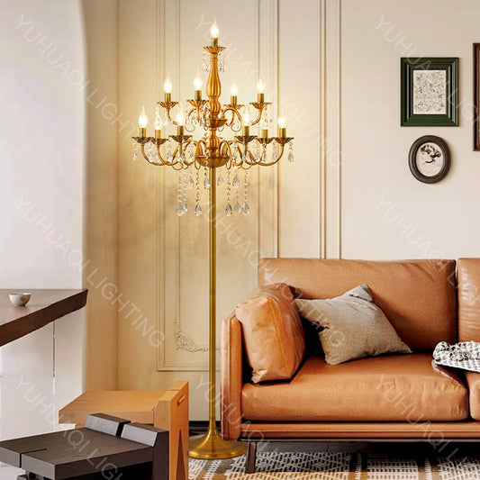 Zinc Alloy Crystal Floor Lamp HQ205