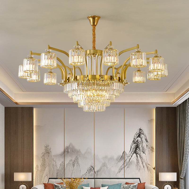 Crystal chandelier, modern minimalist