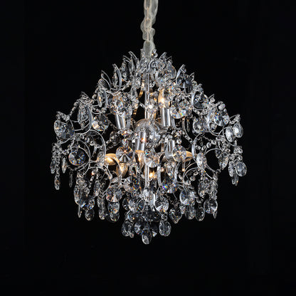 5028Wrought iron candle crystal chandelier