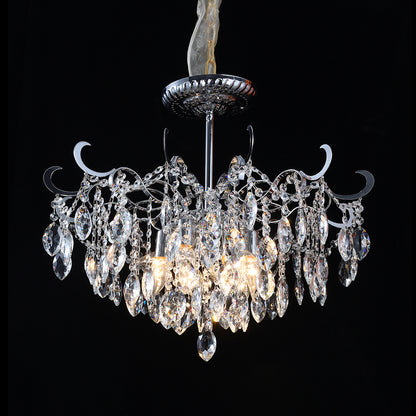 5024Wrought iron candle crystal chandelier