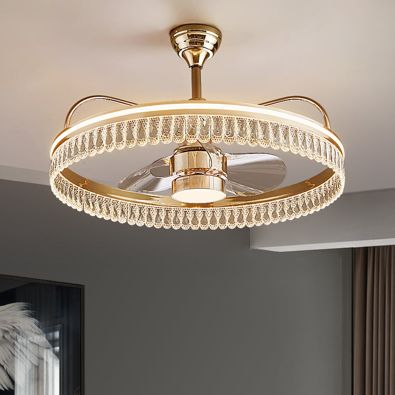 Fan light, dining room light, bedroom light, crystal chandelier, ceiling light