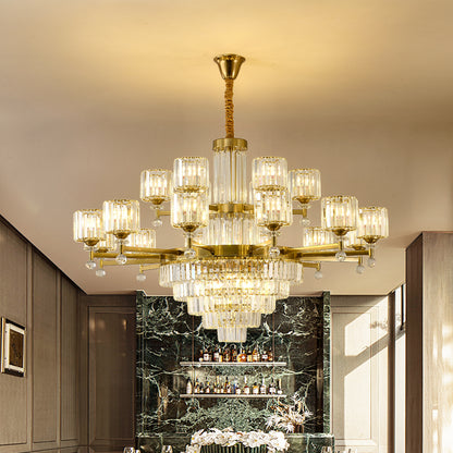 Crystal chandelier, modern minimalist