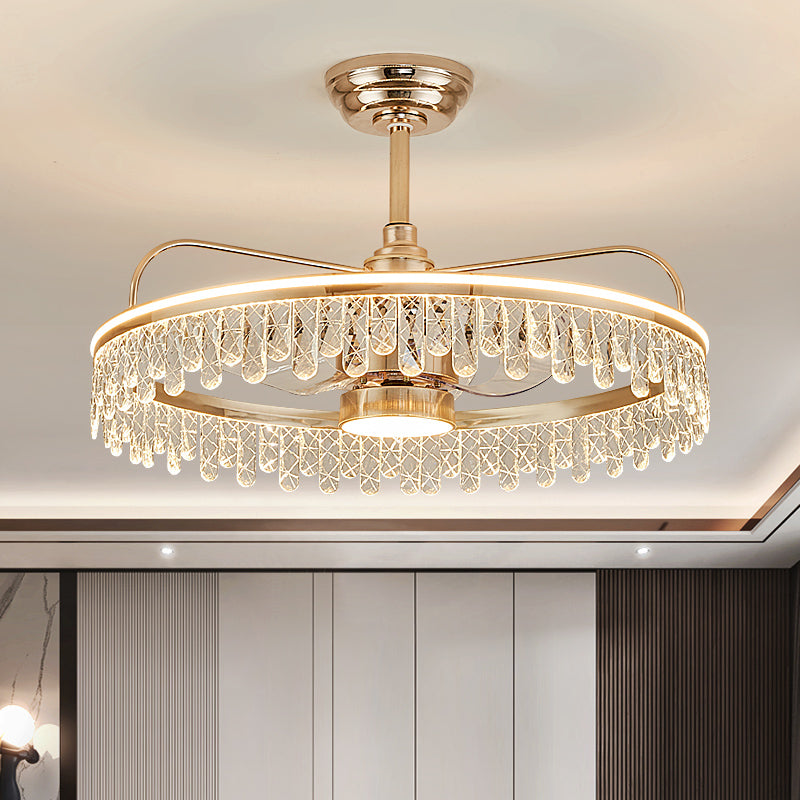 Fan light, dining room light, bedroom light, crystal chandelier.