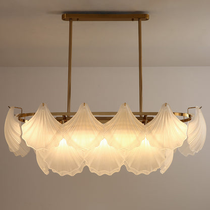 Postmodern glass chandelier modern minimalist style