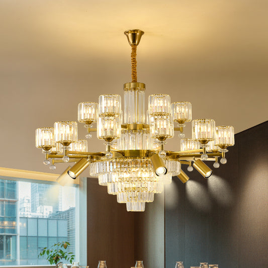 Crystal chandelier, modern minimalist