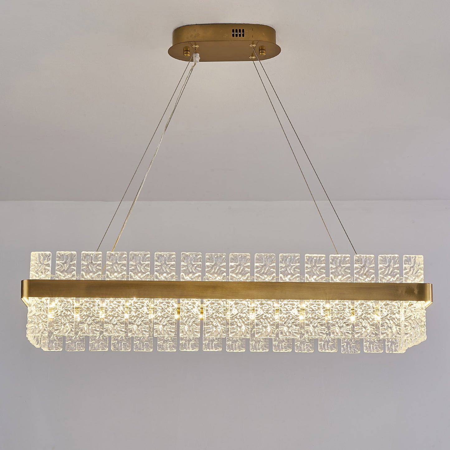 Postmodern glass chandelier modern minimalist style