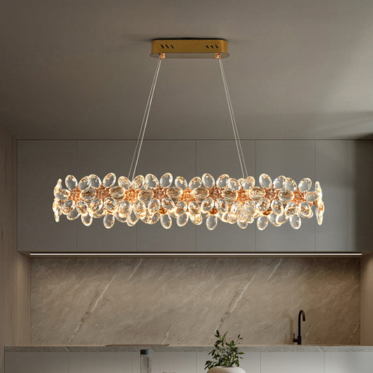 Yuhuaqi Lighting Light Luxury Simple Chandelier Living Room Postmodern Candle Dining Chandelier
