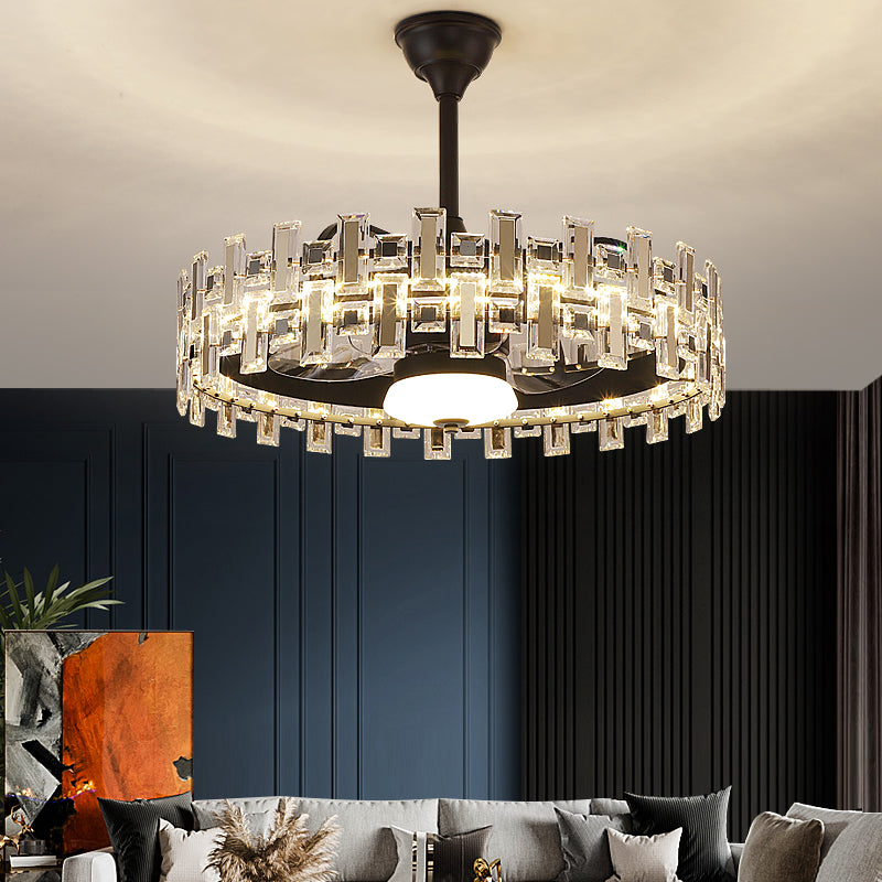 Fan light, dining room light, bedroom light, crystal light, crystal chandelier