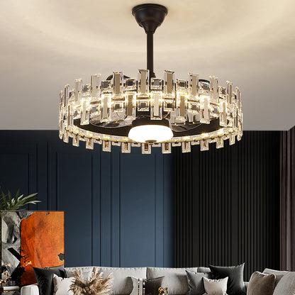 Fan light, dining room light, bedroom light, crystal light, crystal chandelier