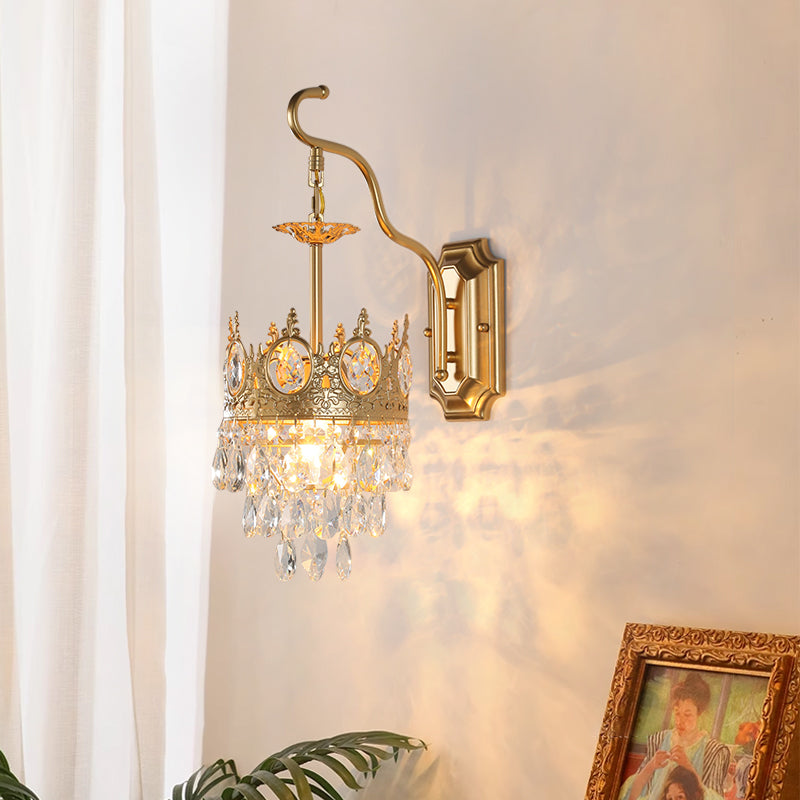 Wrought iron crystal wall lamps, dining room lamps, hallway lamps, living room lamps, coffee shop lamps