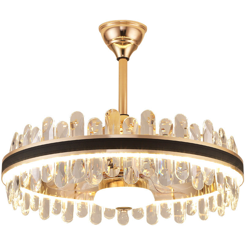 Fan light, dining room light, bedroom light, crystal light, crystal chandelier