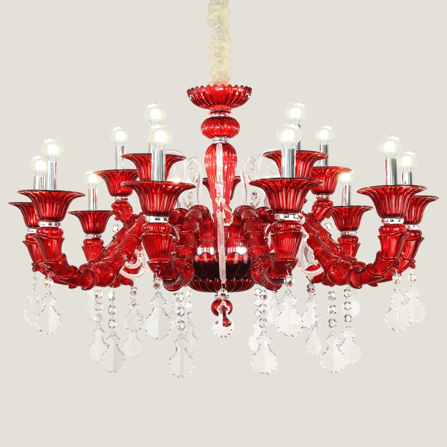 European style living room crystal chandelier dining room luxurious and atmospheric villa lamp French minimalist lighting fixture