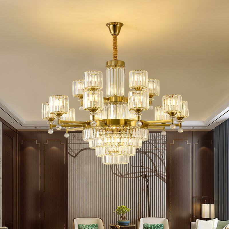 Crystal chandelier, modern minimalist