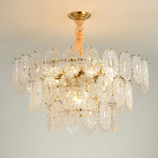 Postmodern glass chandelier modern minimalist style