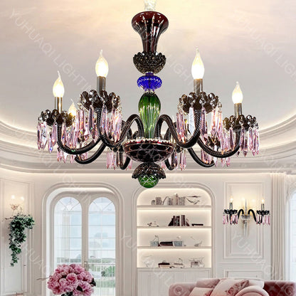 Pink Crystal Chandelier HQ9207