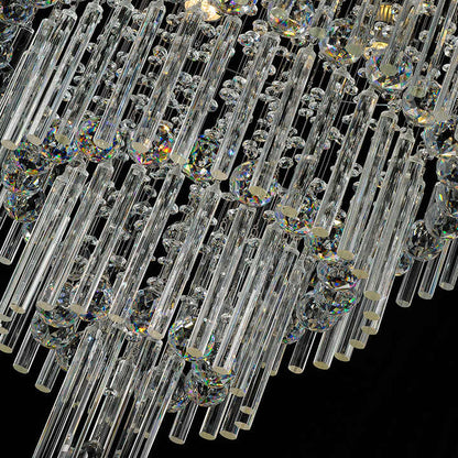 Modern simple light luxury golden crystal ceiling lamp